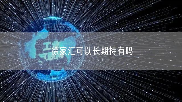 徐家汇可以长期持有吗